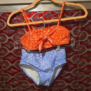 Art Class Red & Blue Paisley Two Piece